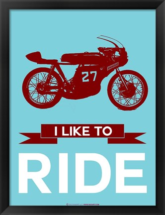 Framed I Like to Ride 10 Print