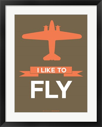 Framed I Like to Fly 5 Print