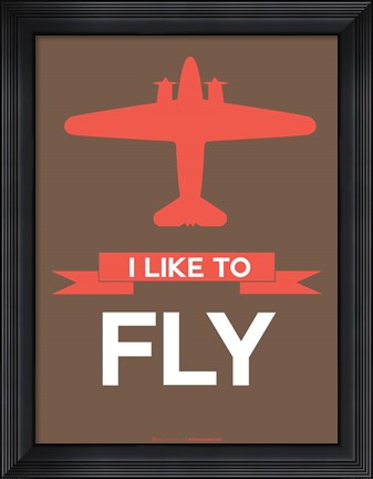 Framed I Like to Fly 6 Print