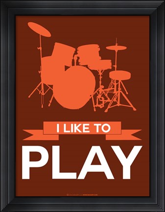 Framed I Like to Play 4 Print