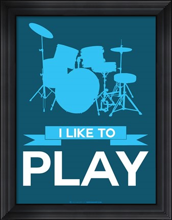 Framed I Like to Play 4 Print
