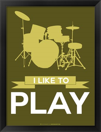 Framed I Like to Play 5 Print