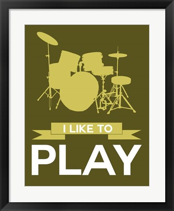 Framed I Like to Play 5 Print