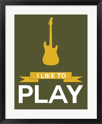 Framed I Like to Play 6 Print