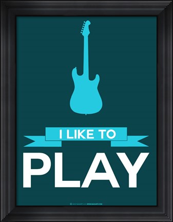 Framed I Like to Play 8 Print