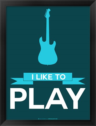 Framed I Like to Play 8 Print