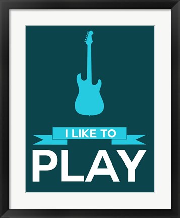 Framed I Like to Play 8 Print