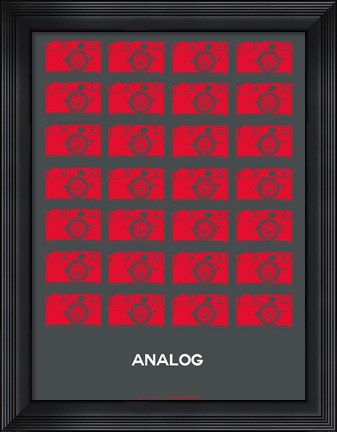 Framed Analog Red Camera Print
