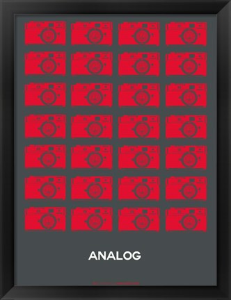 Framed Analog Red Camera Print