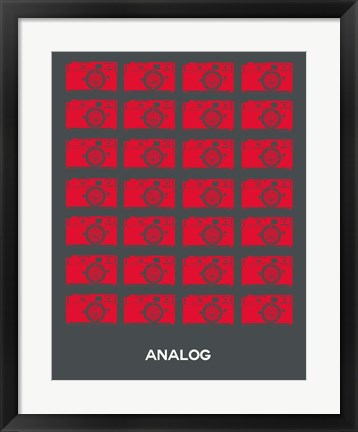 Framed Analog Red Camera Print