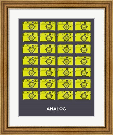 Framed Analog Yellow Camera Print