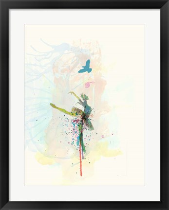 Framed Ballerina on the Stage Print