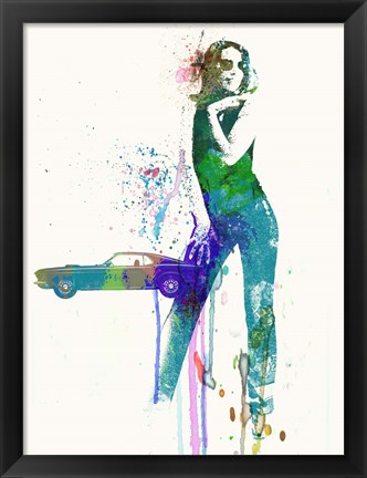 Framed Mustang Girl Print