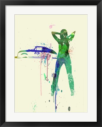 Framed Porsche Girl Print