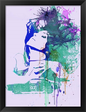 Framed Challenger Girl Green Print