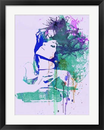 Framed Challenger Girl Green Print