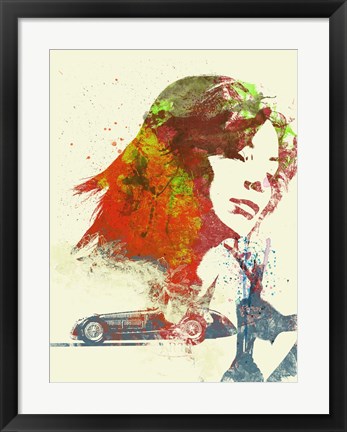 Framed Ferrari Girl Print