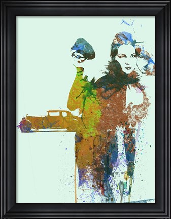 Framed Bugatti Girl Print