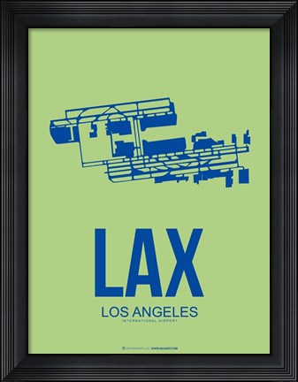 Framed LAX Los Angeles 1 Print