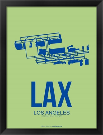 Framed LAX Los Angeles 1 Print