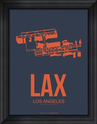 Framed LAX Los Angeles 3 Print