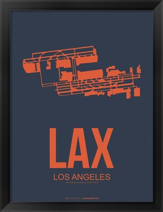 Framed LAX Los Angeles 3 Print