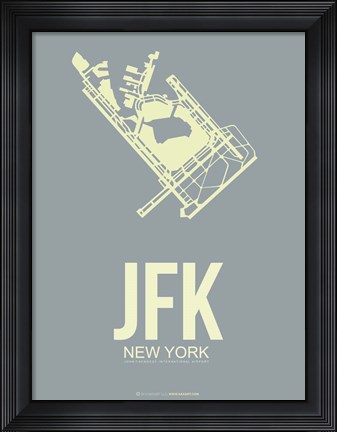 Framed JFK New York 1 Print