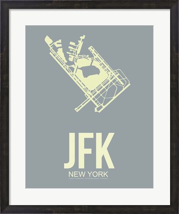 Framed JFK New York 1 Print
