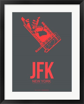 Framed JFK New York 2 Print