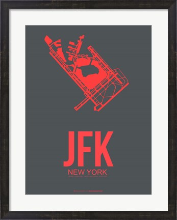 Framed JFK New York 2 Print