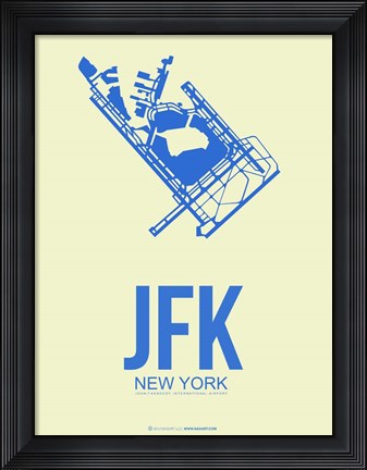Framed JFK New York 3 Print