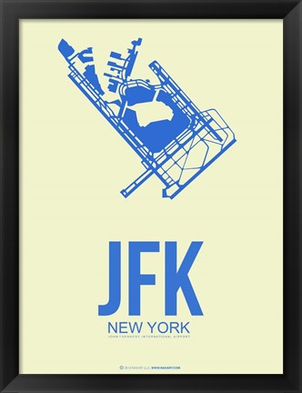 Framed JFK New York 3 Print