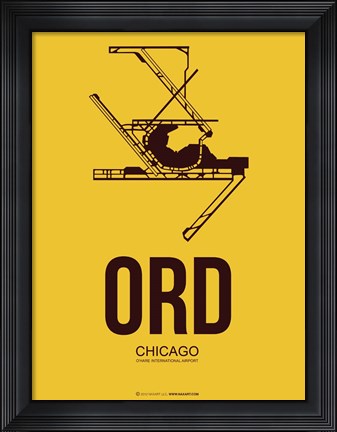 Framed ORD Chicago 1 Print