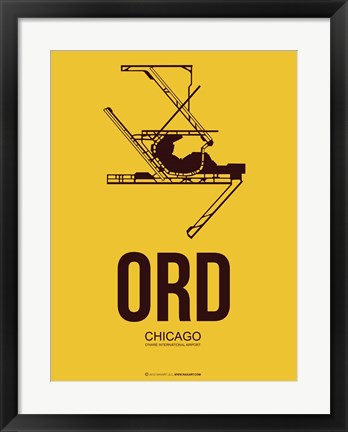 Framed ORD Chicago 1 Print