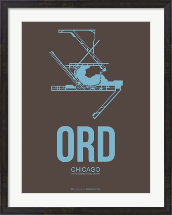 Framed ORD Chicago 2 Print