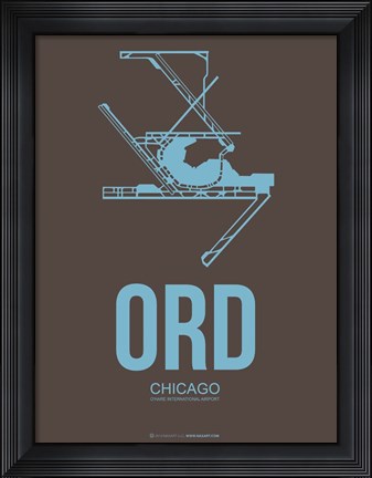Framed ORD Chicago 2 Print