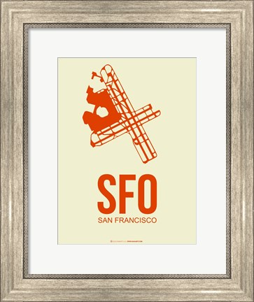 Framed SFO San Francisco 1 Print