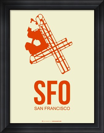 Framed SFO San Francisco 1 Print