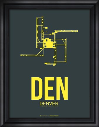 Framed DEN Denver 1 Print