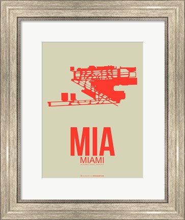 Framed MIA Miami 3 Print