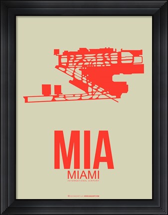 Framed MIA Miami 3 Print