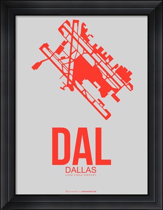 Framed DAL Dallas 1 Print