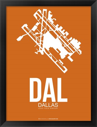 Framed DAL Dallas 2 Print