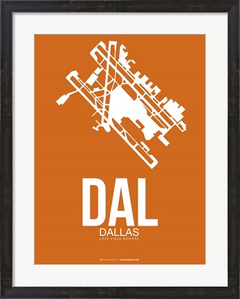 Framed DAL Dallas 2 Print