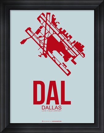 Framed DAL Dallas 3 Print