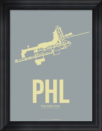 Framed PHL Philadelphia 1 Print