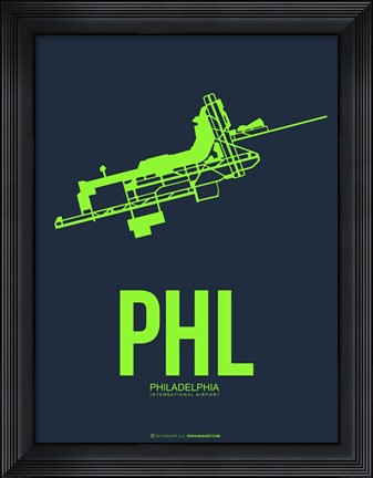 Framed PHL Philadelphia 3 Print