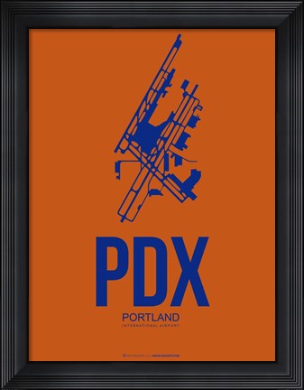 Framed PDX Portland 1 Print