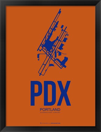 Framed PDX Portland 1 Print