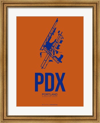 Framed PDX Portland 1 Print